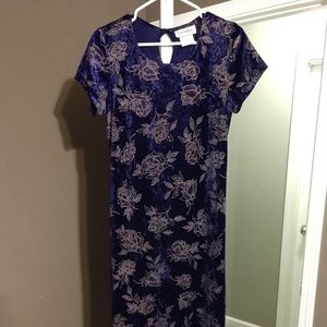 Cute Purple and Flowered Dress